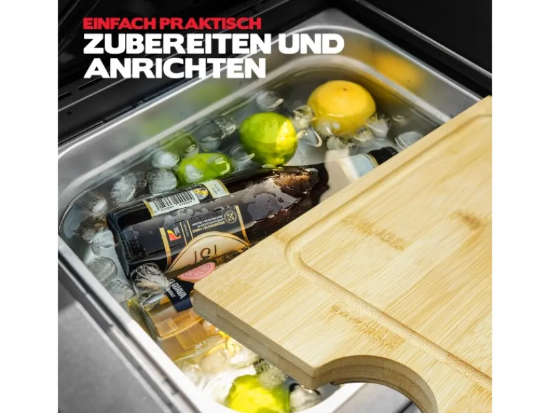 Platinum Yamara Dark 4+2 Gasgrill Stahl 4 Brenner Sear-Burner Backburner*TAINO Best