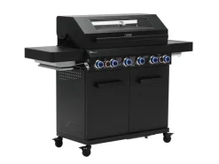 TAINO Gasgrills|Platinum Yamara Dark 6+2 Gasgrill Stahl 6 Brenner Sear-Burner Backburner