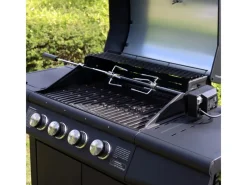 TAINO Grillzubehör|Red 4+1/6+1 Elektrischer Drehspieß Für Gasgrill Rotisserie-Set Grillspieß