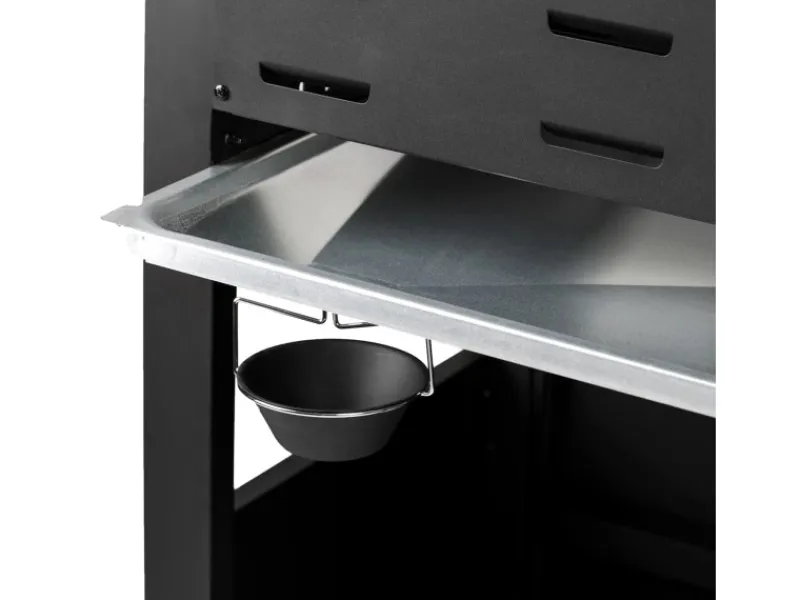 Red 6+1 Gasgrill Set mit Drehspieß Grillwagen BBQ Edelstahl-Brenner Gas-Grill Schwarz*TAINO Outlet