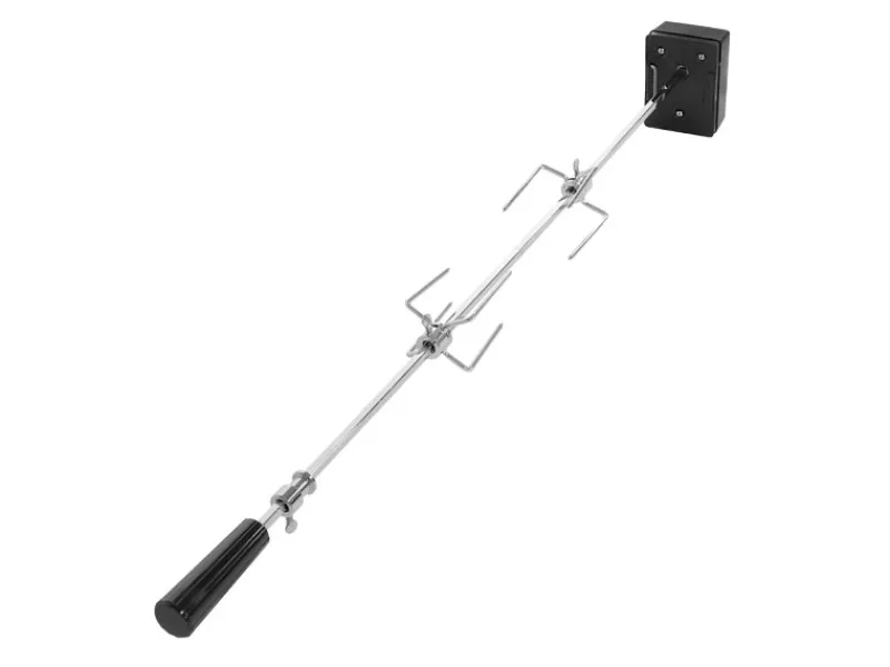 Red 6+1 Gasgrill Set mit Drehspieß Grillwagen BBQ Edelstahl-Brenner Gas-Grill Schwarz*TAINO Outlet