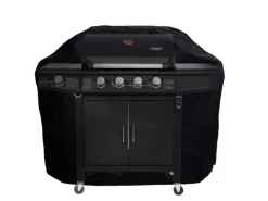 TAINO Gasgrills|Red 4+1 Gasgrill Set Mit Haube und Regler Grillwagen BBQ Edelstahl-Brenner Gas-Grill Schwarz