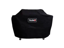 TAINO Gasgrills|Red 6+1 Gasgrill Set mit Haube und Regler Grillwagen BBQ Edelstahl-Brenner Gas-Grill Schwarz