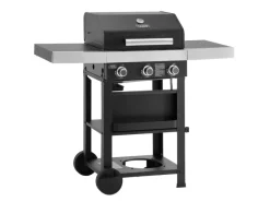 Wabaya 3+0 Gasgrill Grillwagen 3 Brenner Sear-Burner Schwarz Matt*TAINO Discount