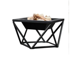 Feuerschalen|Teamson Home Garten Holzfeuerschale 24 Zoll mit Tischplatte