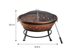 Teamson Home Kupfer Feuerstellen für den Garten und Garten Dekoration* Best