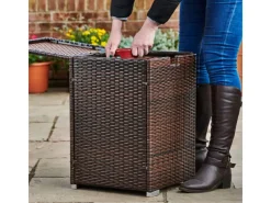 Teamson Home Propangastankabdeckung aus PE Rattan und Korbgeflecht* Sale