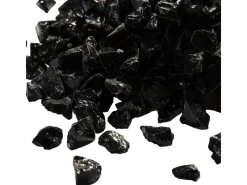 Feuerschalen|Teamson Home Reflektierendes Feuer Glas für Feuerschalen Schwarz 4 Kg