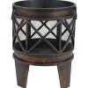 Tepro Feuerkörbe|Feuerschalen|Feuerstelle Gracewood 42 x 53 x 42 cm (B x H x T) Schwarz/Bronze