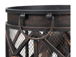 Tepro Feuerkörbe|Feuerschalen|Feuerstelle Gracewood 42 x 53 x 42 cm (B x H x T) Schwarz/Bronze