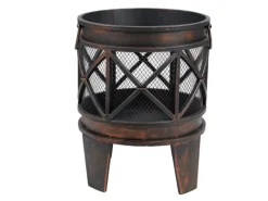 Tepro Feuerkörbe|Feuerschalen|Feuerstelle Gracewood 42 x 53 x 42 cm (B x H x T) Schwarz/Bronze
