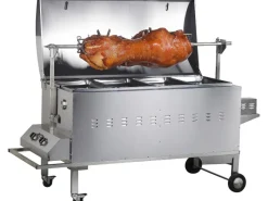Tepro Gasgrills|Gasgrill Columbus Spanferkelgrill inkl. Motor Edelstahl mit 2 Brennern