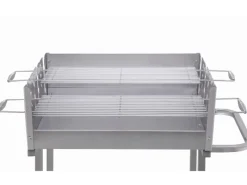 Grillwagen Pasadena Holzkohlengrill 84 x 90 x 52 cm (B x H x T) Silber*Tepro Hot