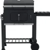 Tepro Holzkohlegrills|Grillwagen Toronto Click 115 x 107 x 67 cm (B x H x T) Anthrazit/Edelstahl