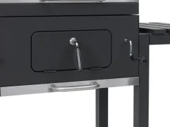 Tepro Holzkohlegrills|Grillwagen Toronto Click 115 x 107 x 67 cm (B x H x T) Anthrazit/Edelstahl