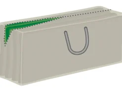 Hülle für Auflagen Beige 50 cm x 32 cm x 130 cm*Tepro Clearance