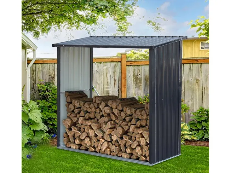 Kaminholzregal Wood Store Large 164 cm x 157 cm x 83 cm Anthrazit*Tepro Sale