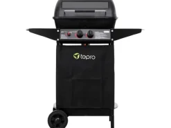 Tepro Gasgrills|Lavasteingasgrill Irvine 94 x 102 x 51 cm (B x H x T) Schwarz