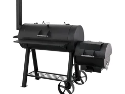 Smoker Milwaukee Holzkohlengrill 171 x 151 x 78,5 cm (B x H x T) Schwarz*Tepro