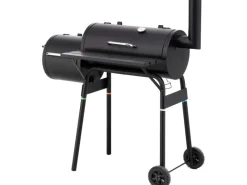 Tepro Holzkohlegrills|Smoker|Smoker Wichita Holzkohlengrill 115 x 116,5 x 63,5 cm (B x H x T) Schwarz