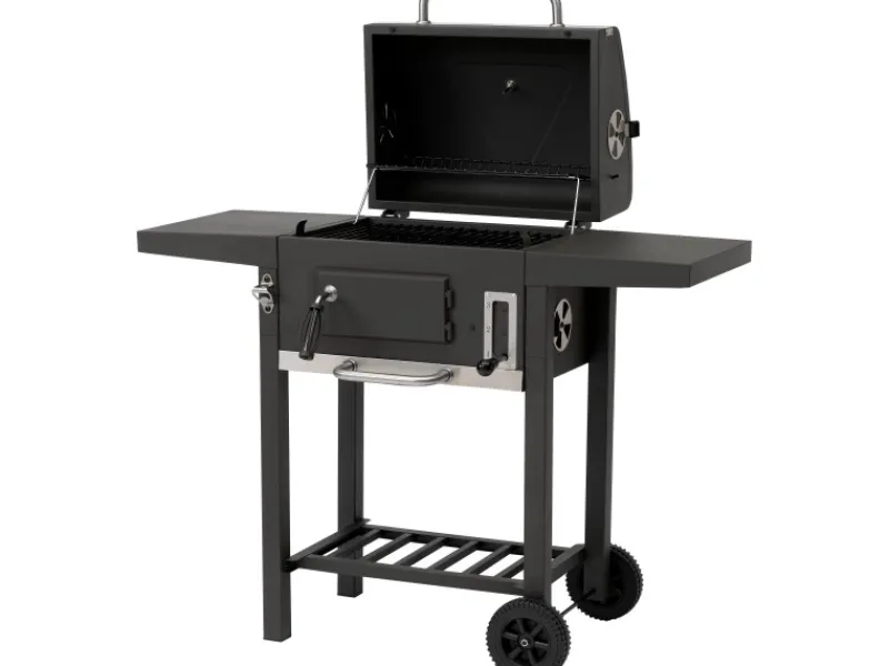 Toronto-Holzkohlengrill Compakt Anthrazit-Edelstahl*Tepro Discount