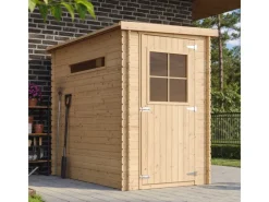 Kinder Timbela Kinder-Gartengeräte|Gartenhaus Holz M306 2,63 m² mit 2 Fenstern ohne Boden