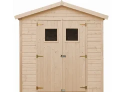 Holz-Gartenhaus M351 4,08 m² mit quadratischen Fenstern ohne Boden*Timbela Clearance