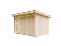 Holz-Gartenhaus M904 Flachdach Grundiert 412 cm x 279 cm*Timbela Clearance