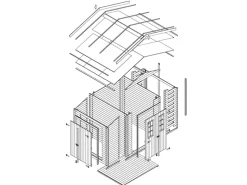 Holz-Gartenhaus M389C+M389G mit Boden Beige Braun 5,47 m² FSC®*Timbela