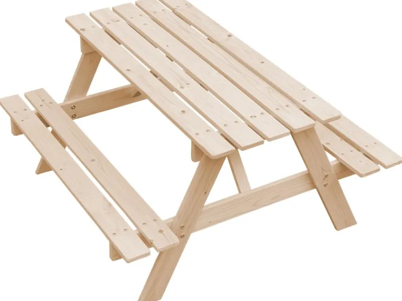 Kindersitzgarnitur Holz M018-1 Groß*Timbela