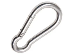 Toldoro Wassersport|2 Stück Edelstahl Karabiner 12x140mm Rostfrei NIRO AISI 316 V4A Karabinerhaken Groß