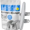 Klampe 150mm Aus Edelstahl Rostfrei V4A 4 Bohrungen Belegklampe Bootsklampe Festmacher*Toldoro Best