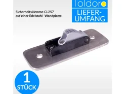 Sicherheitsklemme CL257 Ruderblattklemme Autorelease Klemme für 4 bis 6 mm Tauwerk auf Wandplatte*Toldoro Best