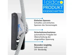 Sicherheitsklemme CL257 Ruderblattklemme Autorelease Klemme für 4 bis 6 mm Tauwerk*Toldoro