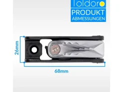 Sicherheitsklemme CL257 Ruderblattklemme Autorelease Klemme für 4 bis 6 mm Tauwerk*Toldoro