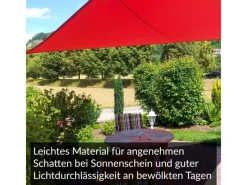 Sonnensegel Dreieck 5x5x7,1m UPF50+ PES Regendicht UV-Schutz Sonnenschutz Terrasse Garten*Toldoro Discount