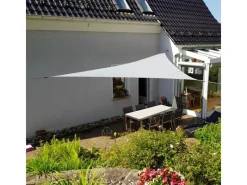 Sonnensegel Dreieck 5x5x7,1m UPF50+ PES Regendicht UV-Schutz Sonnenschutz Terrasse Garten*Toldoro Hot