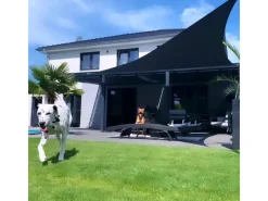 Toldoro Sonnensegel|Sonnensegel Dreieck 6x6x6m UPF50+ PES Regendicht UV-Schutz Sonnenschutz Terrasse Garten