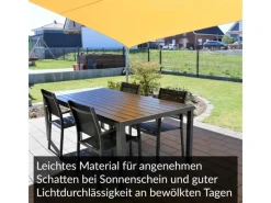 Sonnensegel Dreieck 5x5x7,1m HDPE Luft & Wasserdurchlässig UV-Schutz Garten*Toldoro Clearance