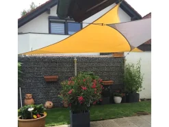 Sonnensegel Dreieck 4x4x5,6m UPF50+ PES Regendicht UV-Schutz Sonnenschutz Terrasse Garten*Toldoro Clearance