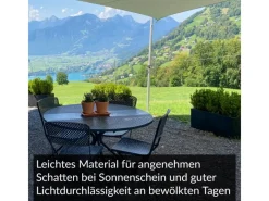 Sonnensegel Dreieck 6x6x6m UPF50+ PES Regendicht UV-Schutz Sonnenschutz Terrasse Garten*Toldoro Discount