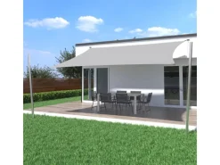 Toldoro Sonnensegel|Sonnensegel Komplettset 5x3m UPF50+ mit Befestigungsmaterial Halterung Pfosten Mast & Zubehör Regendicht UV-Schutz Sonnenschutz