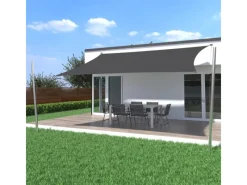 Sonnensegel Komplettset 5x3,5m UPF50+ mit Befestigungsmaterial Halterung Pfosten Mast & Zubehör Regendicht UV-Schutz Sonnenschutz*Toldoro Discount