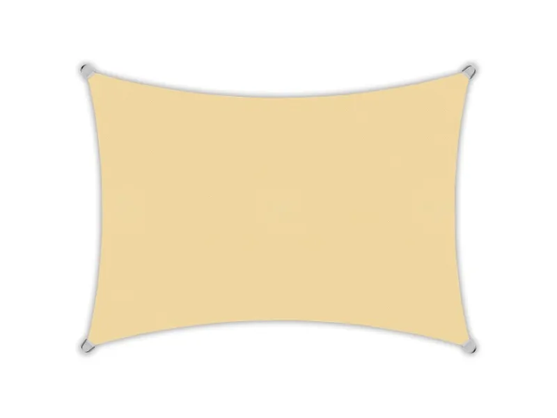 Sonnensegel Rechteck 5x3m HDPE Luft & Wasserdurchlässig UV-Schutz Garten*Toldoro New