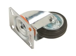 Bodenbearbeitung|Transport-Lenkrolle mit Gummirad Ø 80 mm 50 kg