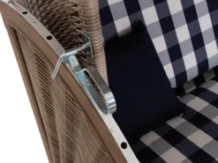 Strandkorb Greenline 135+ Dessin 743 AnthrazitWhiteAkazie FSC®*Trendy by Devries Outlet