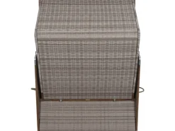 Strandkorb Greenline 135+ Dessin 743 AnthrazitWhiteAkazie FSC®*Trendy by Devries Outlet