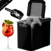 Eiswürfelmaschine Ice Maker Eiswürfelbereiter Schwarz Kunststoff*Tronitechnik New