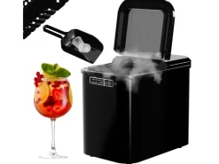 Eiswürfelmaschine Ice Maker Eiswürfelbereiter Schwarz Kunststoff*Tronitechnik New