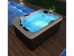 Outdoor Whirlpool Levanzo Inkl Heizung Hydromassage Bluetooth Und Farblicht 190X135Cm 450 Liter*Tronitechnik Discount